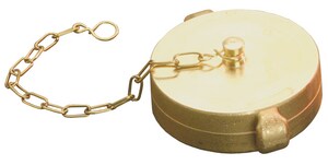 Dixon Valve & Coupling 1-1/2 in. Brass Pin Lug Cap with Chain NST DFC150F at Pollardwater