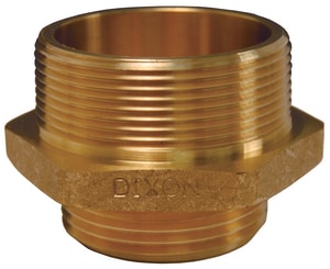 Dixon Valve & Coupling 2-1/2 in. NPT x 1-1/2 in. NST Brass Double Male Hex Nipple DDMH2515F at Pollardwater