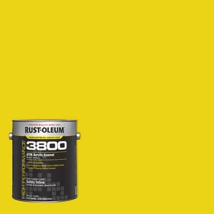 Rust-Oleum® 3800 System Gloss Safety Yellow DTM Acrylic Enamel Paint 1 gal R314409 at Pollardwater
