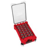 Milwaukee® SHOCKWAVE™ SHOCKWAVE IMPACT DUTY SOCKET 1/2 DR 27PC MM & SAE SOCKET SET M49666804 at Pollardwater
