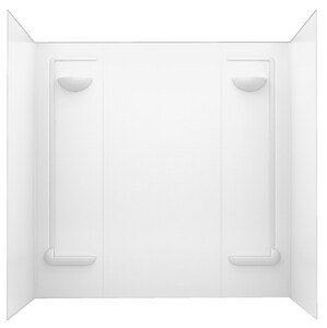 60 x 57 in. Tub & Shower Wall Kit in White