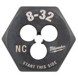 Milwaukee® 8-32 NC 1-INCH HEX THREADING DIE M49575321 at Pollardwater