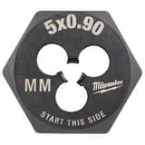 Milwaukee® M5-0.90 MM 1-INCH HEX THREADING DIE M49575328 at Pollardwater