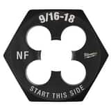 Milwaukee® 9/16 -18 NF 1-7/16 HEX THREADING DIE M49575368 at Pollardwater