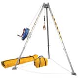 FallTech 5 ft. to 8 ft. Confined Space Tripod System with 60' Galvanized Steel SRL-R F7508 at Pollardwater