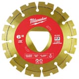 Milwaukee® YELLOW 6 X .100 DIAMOND BLADE FOR GREEN CONCRETE M49937265 at Pollardwater