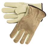 Memphis Glove Premium Cowhide Split Back Kevlar Sewn Leather Drivers Glove Large Pair M3205L at Pollardwater