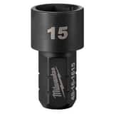 Milwaukee® Insider™ *CVR* 15MM PASS-THRU SOCKET M49161615 at Pollardwater