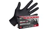 SAS Safety 6 mil Nitrile Exam and Powder Free Disposable Glove in Black (Box of 100) S66587 at Pollardwater