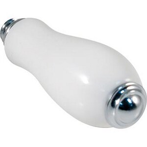 Porcelain Handle in Polished Chrome