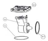 Zenner FHZ Part 10-4 - Measuring Element Assembly with Flat Cover Plate (No Handles) ZFHZ03NMEA at Pollardwater