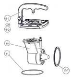 Zenner FHZ Part 10-6 - Measuring Element Assembly with Flat Cover Plate Single Handle Padlock Style ZFHZ03PMEA at Pollardwater