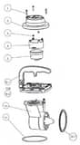 Zenner FHZ Part 10-3A - Unitized Measuring Element Assembly Single Handle Padlock Style, US Gallons ZFHZ03PUMEUS at Pollardwater