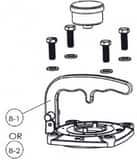 Zenner FHZ Part 8-2 - Cover Plate Assembly Padlock Style (FHZ##P) ZFHZCVRPLSP at Pollardwater