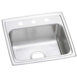 19 in. Drop-in Stainless Steel Single Bowl Kitchen Sink in Brushed Satin