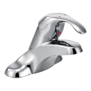 Single Handle Centerset Bathroom Sink Faucet in Polished Chrome