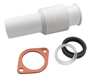 Plastic Tailpiece in White