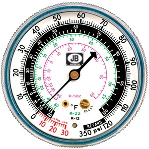 2-1/2 in. Compound Gauge, Non-Illuminating Standard - R12/R22/R502