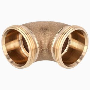 F21 1-1/2 in. Slip Joint Elbow Rough Brass Double Male