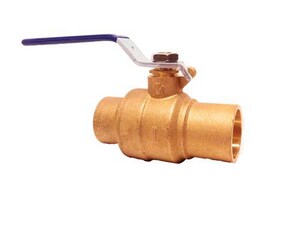 1/2 in. Forged Brass Full Port Solder 600# Ball Valve