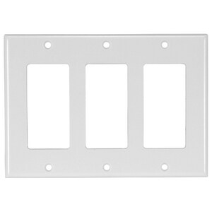 3-Gang 3-Device Wall Plate in White