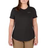 Milwaukee® FREEFLEX™ WOMENS FREEFLEX HYBRID TEE SHORT SLEEVE BLACK L MF452BL at Pollardwater