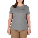 Milwaukee® FREEFLEX™ WOMENS FREEFLEX HYBRID TEE SHORT SLEEVE GRAY M MF452GM at Pollardwater