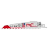 Milwaukee® AX 6 5 TPI AX SAWZALL BLADE FOR WOOD WITH NAILS BULK 10 M48012001 at Pollardwater