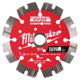 Milwaukee® 4-1/2 DIAMOND ULTRA SEGMENTED TURBO GENERAL PURPOSE DIAMOND BLADE M49937523 at Pollardwater