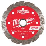 Milwaukee® Diamond™ 4-1/2 DIAMOND MAX TURBO GENERAL PURPOSE DIAMOND BLADE M49939104 at Pollardwater