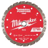 Milwaukee® 7 DIAMOND MAX TURBO, GENERAL PURPOSE DIAMOND BLADE M49939107 at Pollardwater