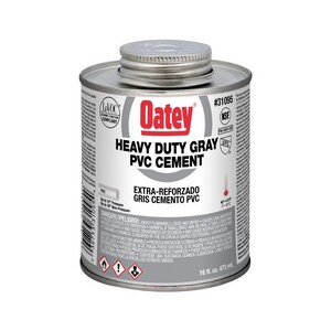 16 oz. Heavy Duty Medium Set Gray PVC Pipe Cement
