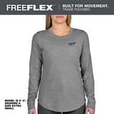 Milwaukee® FREEFLEX™ WOMEN'S FREEFLEX HYBRID TEE - LONG SLEEVE GRAY S MF552GS at Pollardwater
