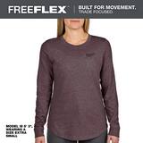 Milwaukee® FREEFLEX™ WOMEN'S FREEFLEX HYBRID TEE - LONG SLEEVE PURPLE XL MF552PXL at Pollardwater