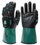 Seattle Glove Cotton Lined Armored Green 12in PVC Gloves SA6PVCIMP2L at Pollardwater