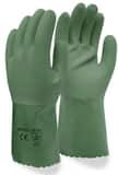 Seattle Glove Interlock Lined Rough Finish Green 12in PVC Gloves SGNF812L at Pollardwater