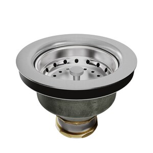 3 in. Brass, Rubber and Stainless Steel Basket Strainer
