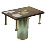 FallTech Flush-Mount Plated Steel Cast-In Fixed Davit Base F65030CFZ at Pollardwater