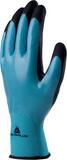 DeltaPlus VV636BL Wet & Dry Mechanical Full Dip Nitrile 15 Gauge Glove, Sold per Pair DELVV636BL08 at Pollardwater