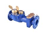 Zenner ZCS Single Body Compound Direct Read Water Meter 3 in ETRU Encoder with 5ft Cable with Itron In-line Connector, US Gallon Registration ZZCS03USILC at Pollardwater