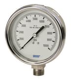 WIKA Model 233.54 2-3/4 in. Stainless Steel Lower Mount Pressure Gauge W9831899 at Pollardwater