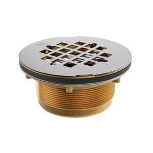 2 in. Threaded Bronze/Brass Stainless Steel Shower Drain