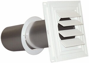 Deflecto 3 in. White Louvered Dryer Vent Hood - SVHUW3 - Ferguson