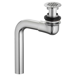 Offset Grid Drain Polished Chrome