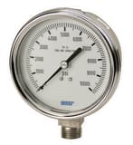 WIKA XSEL® Model 232.34 4 in. 100 psi 1/4 in. MNPT Glycerin Filled Pressure Gauge W9832373 at Pollardwater