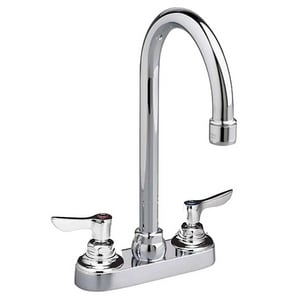 Two Handle Centerset Bathroom Sink Faucet in Polished Chrome