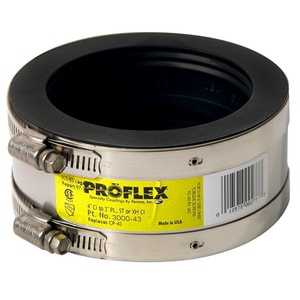 4 x 3 in. Cast Iron x Plastic and Steel Flexible Coupling