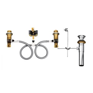 1/2 in. IPS Deck Mount Two Handle Lavatory Faucet Valve