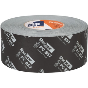 3 in. x 60 yd. Black Waterproof Cloth Duct Tape