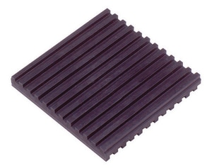 2 x 2 x 3/8 in. Equipment Pad Rubber